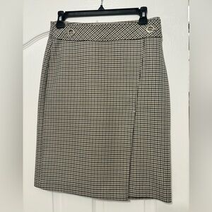 H&M straight plaid skirt